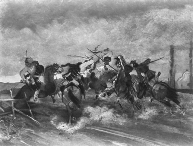 "Схватка кавалеристов". 1878.