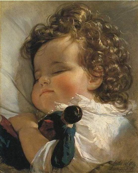 Фридрих фон Амерлинг, "Принцесса Мари Франциска фон Лихтенштайн в возрасте 2 лет"
