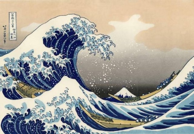 Кацусика Хокусай. "Большая волна"