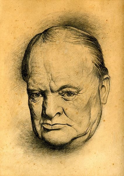 Лин Отт. "Портрет Уинстона Черчилля". 1942