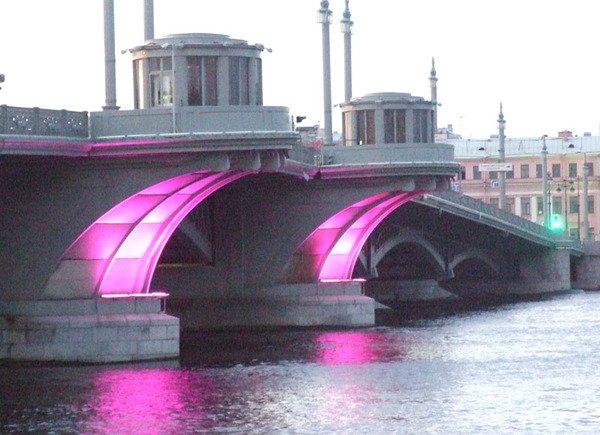 Благовещенский мост с подсветкой