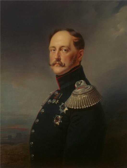 Франц Крюгер "Портрет Николая I" 1852 г.