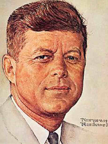 Норман Роквелл. "Портрет Джона Кеннеди". 1960