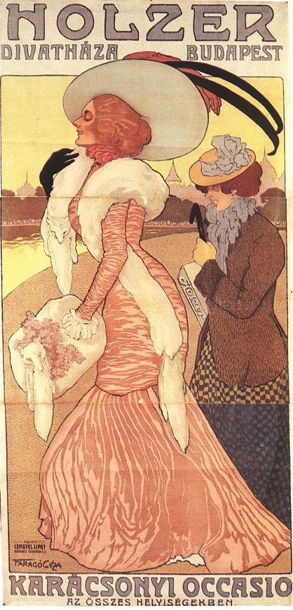 Постер магазина Хольцера Фэшайона. 1902