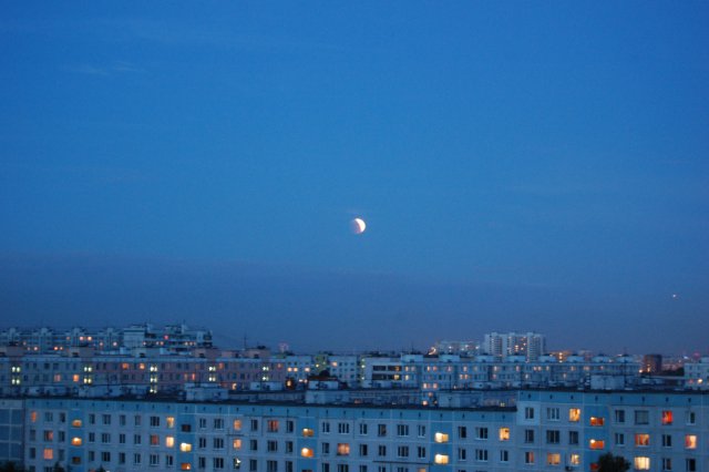 Лунное затмение 15 июня 2011.