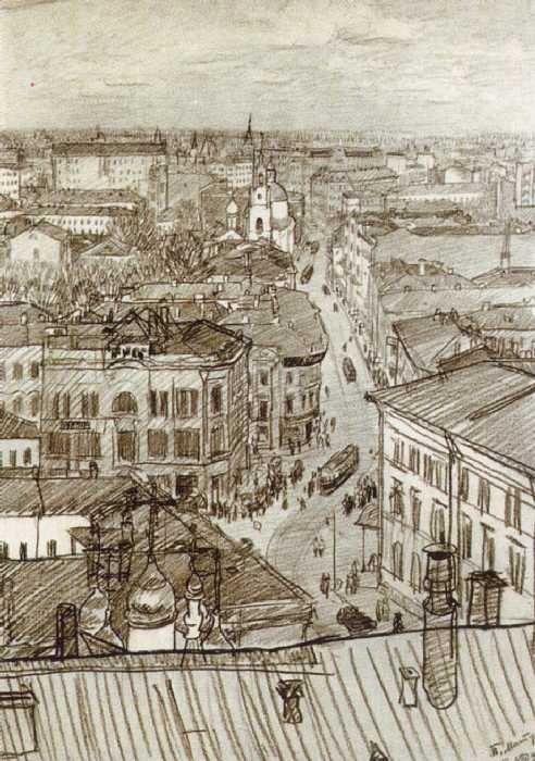 Москва. Мясницкая улица. 1924.