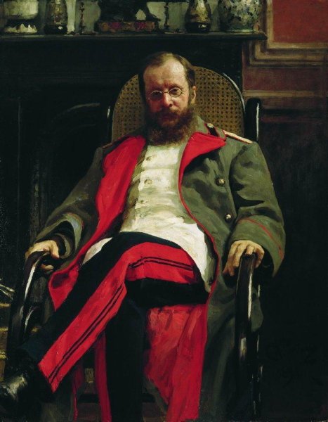 Илья Репин. "Портрет композитора Цезаря  Кюи". 1890,