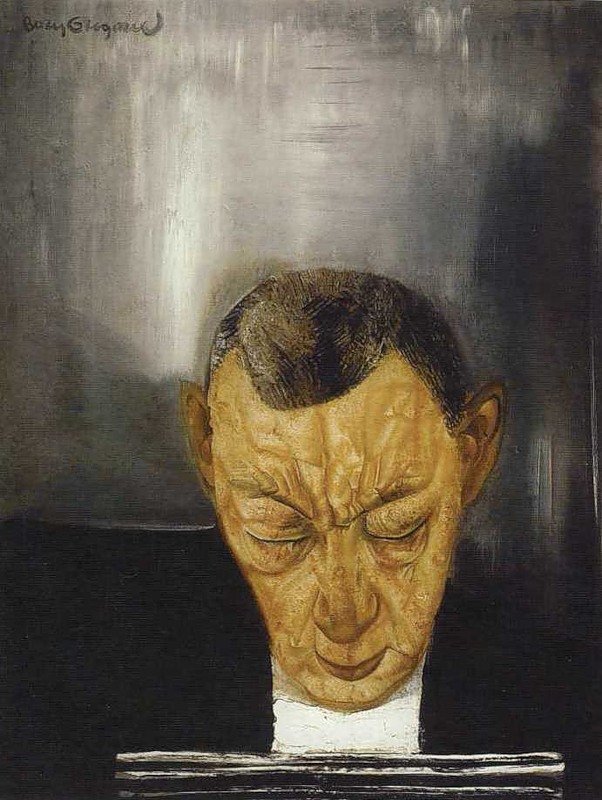 Борис Григорьев. "Портрет Сергея Рахманинова". 1931